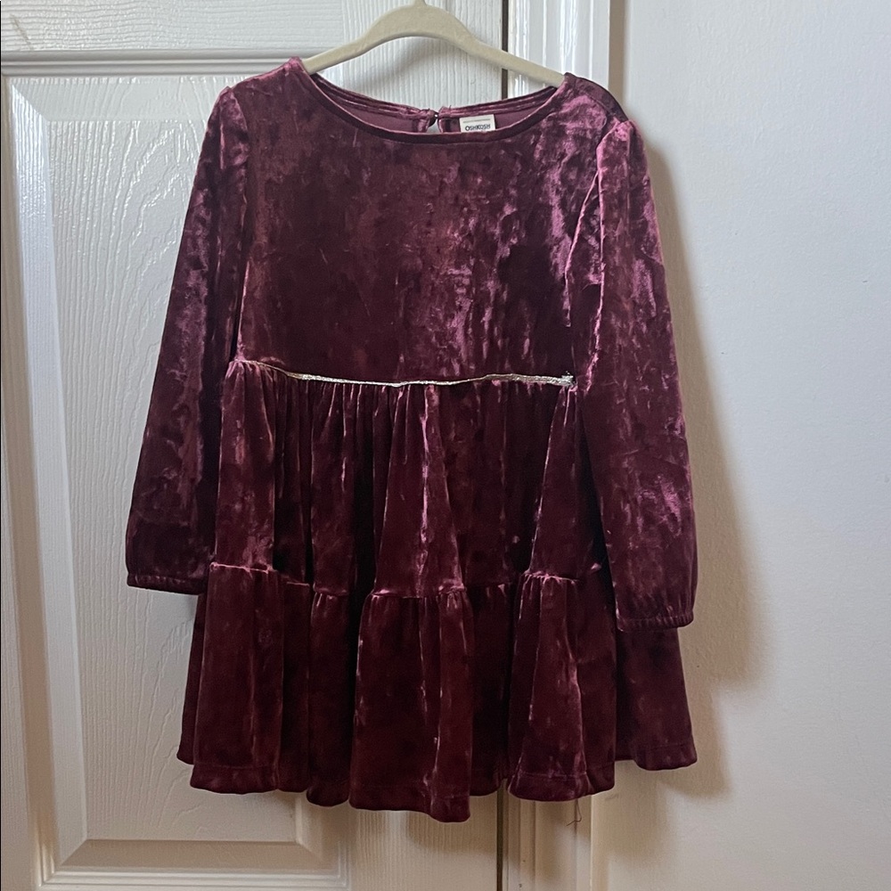 OshKosh B'gosh Velvet Maroon Kids Dress